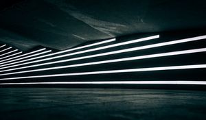 Preview wallpaper lines, neon, light, wall, underground, concrete