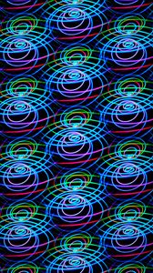 Preview wallpaper lines, neon, spirals, colorful, abstraction