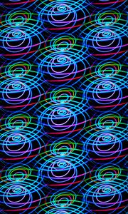 Preview wallpaper lines, neon, spirals, colorful, abstraction