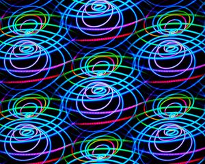 Preview wallpaper lines, neon, spirals, colorful, abstraction