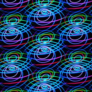 Preview wallpaper lines, neon, spirals, colorful, abstraction