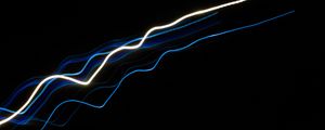 Preview wallpaper lines, neon, waves, wavy, black