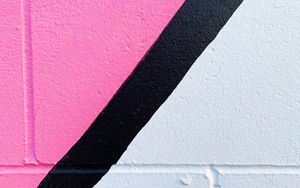 Preview wallpaper lines, paint, wall, pink, white, black