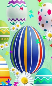 Preview wallpaper lines, patterns, colorful, holiday, easter