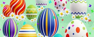 Preview wallpaper lines, patterns, colorful, holiday, easter