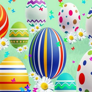 Preview wallpaper lines, patterns, colorful, holiday, easter