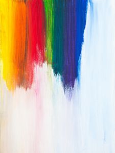 Preview wallpaper lines, rainbow, paint, minimalism, canvas
