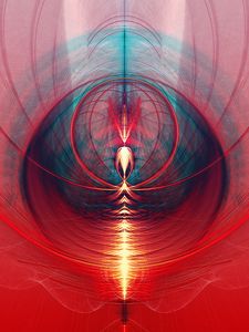Preview wallpaper lines, rays, glow, abstraction, red
