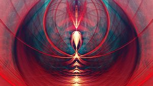 Preview wallpaper lines, rays, glow, abstraction, red