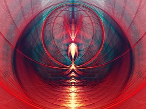 Preview wallpaper lines, rays, glow, abstraction, red