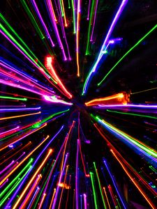 Preview wallpaper lines, rays, glow, abstraction, bright