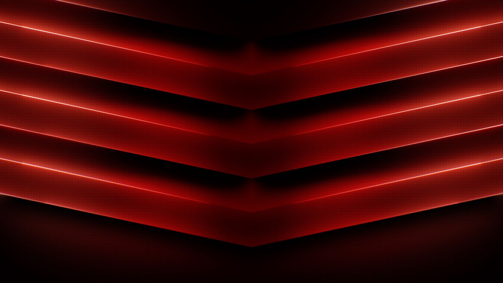 Download wallpaper 1600x900 lines, red, glow, dark, black widescreen 16:9  hd background