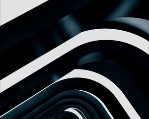 Preview wallpaper lines, shape, black, white, structure