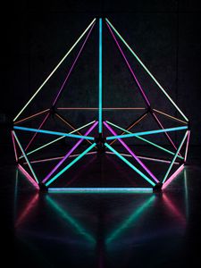 Preview wallpaper lines, shape, neon, abstraction