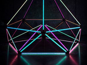 Preview wallpaper lines, shape, neon, abstraction