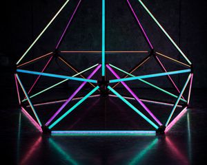 Preview wallpaper lines, shape, neon, abstraction