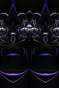 Preview wallpaper lines, shapes, glow, volume, abstraction, dark
