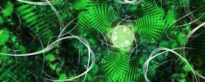 Preview wallpaper lines, shapes, green, abstraction