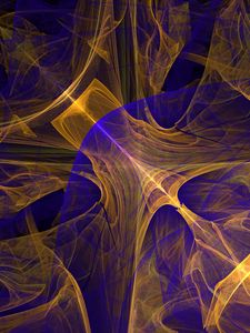 Preview wallpaper lines, shapes, rays, transparent, abstraction, yellow, blue