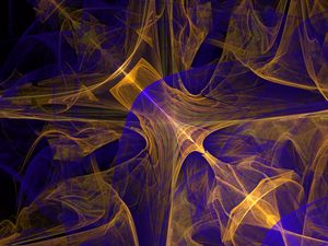 Preview wallpaper lines, shapes, rays, transparent, abstraction, yellow, blue