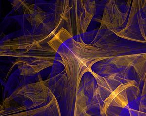 Preview wallpaper lines, shapes, rays, transparent, abstraction, yellow, blue