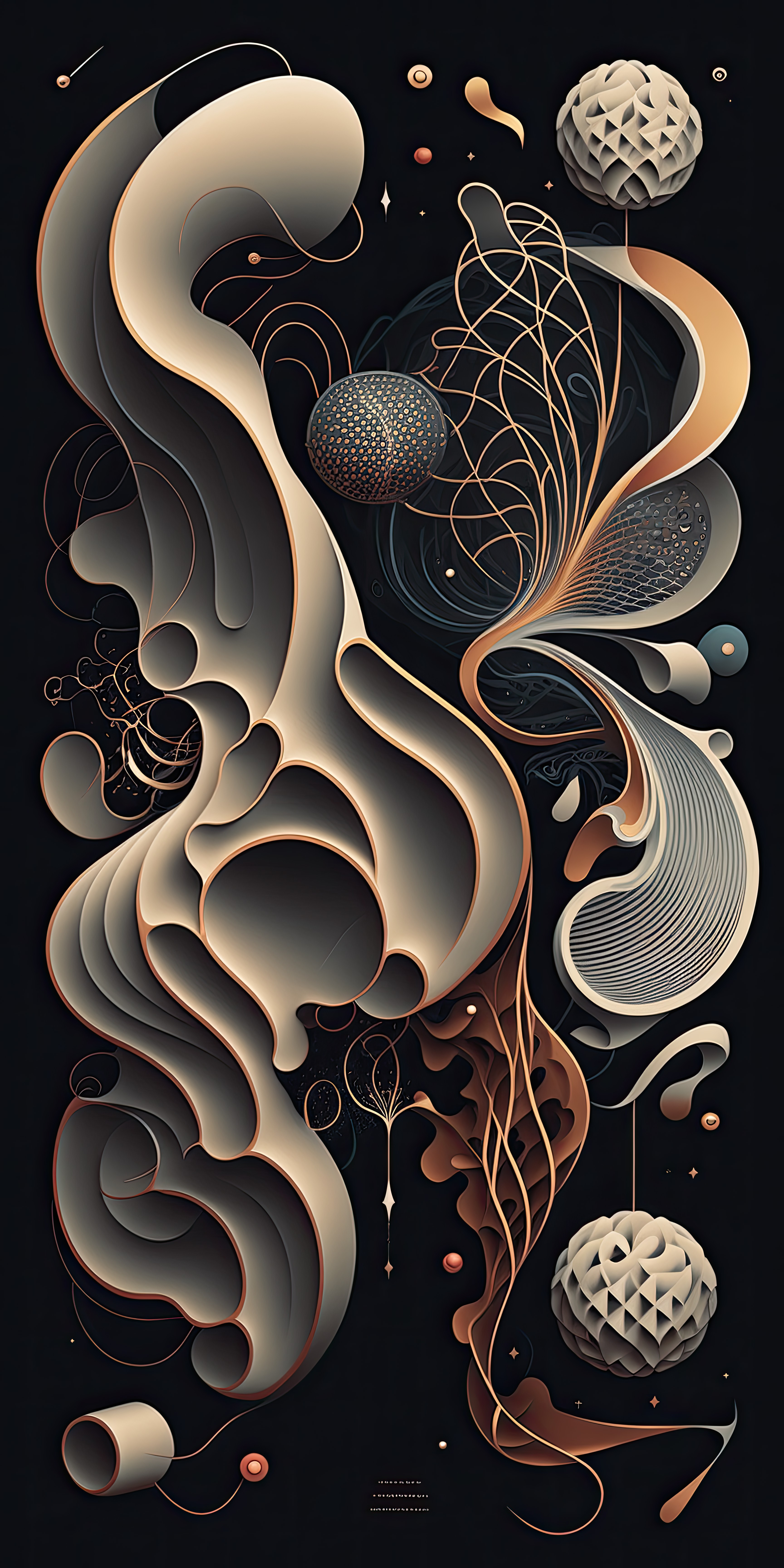 3456x6912 Wallpaper lines, shapes, shadows, dark, abstraction