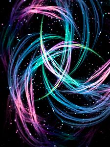 Preview wallpaper lines, sparks, glowing, bright, colorful, abstract, fractal