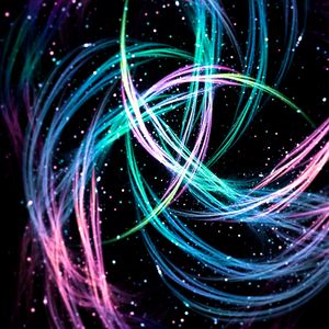 Preview wallpaper lines, sparks, glowing, bright, colorful, abstract, fractal