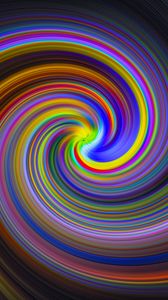 Preview wallpaper lines, spiral, colorful, abstraction