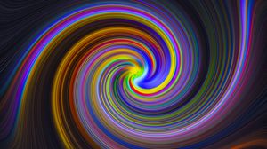 Preview wallpaper lines, spiral, colorful, abstraction