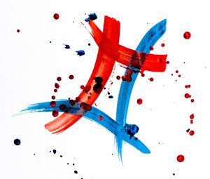 Preview wallpaper lines, spots, red, blue, abstraction