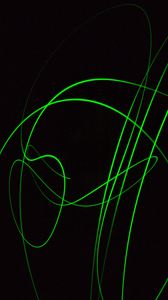 Preview wallpaper lines, stripes, abstraction, green, black