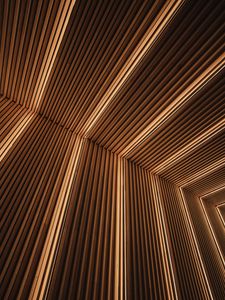 Preview wallpaper lines, stripes, backlight, brown