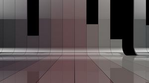 Preview wallpaper lines, stripes, bending, perspective, color, gloss