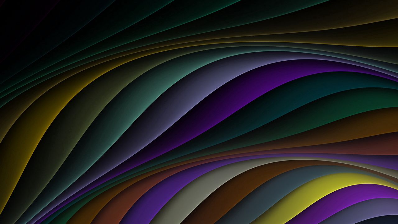 Wallpaper lines, stripes, colorful, wavy, smooth