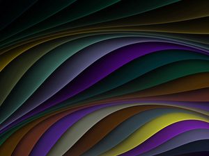 Preview wallpaper lines, stripes, colorful, wavy, smooth