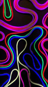 Preview wallpaper lines, stripes, colorful, neon