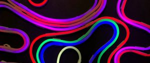Preview wallpaper lines, stripes, colorful, neon