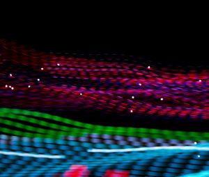 Preview wallpaper lines, stripes, glow, colorful, dark