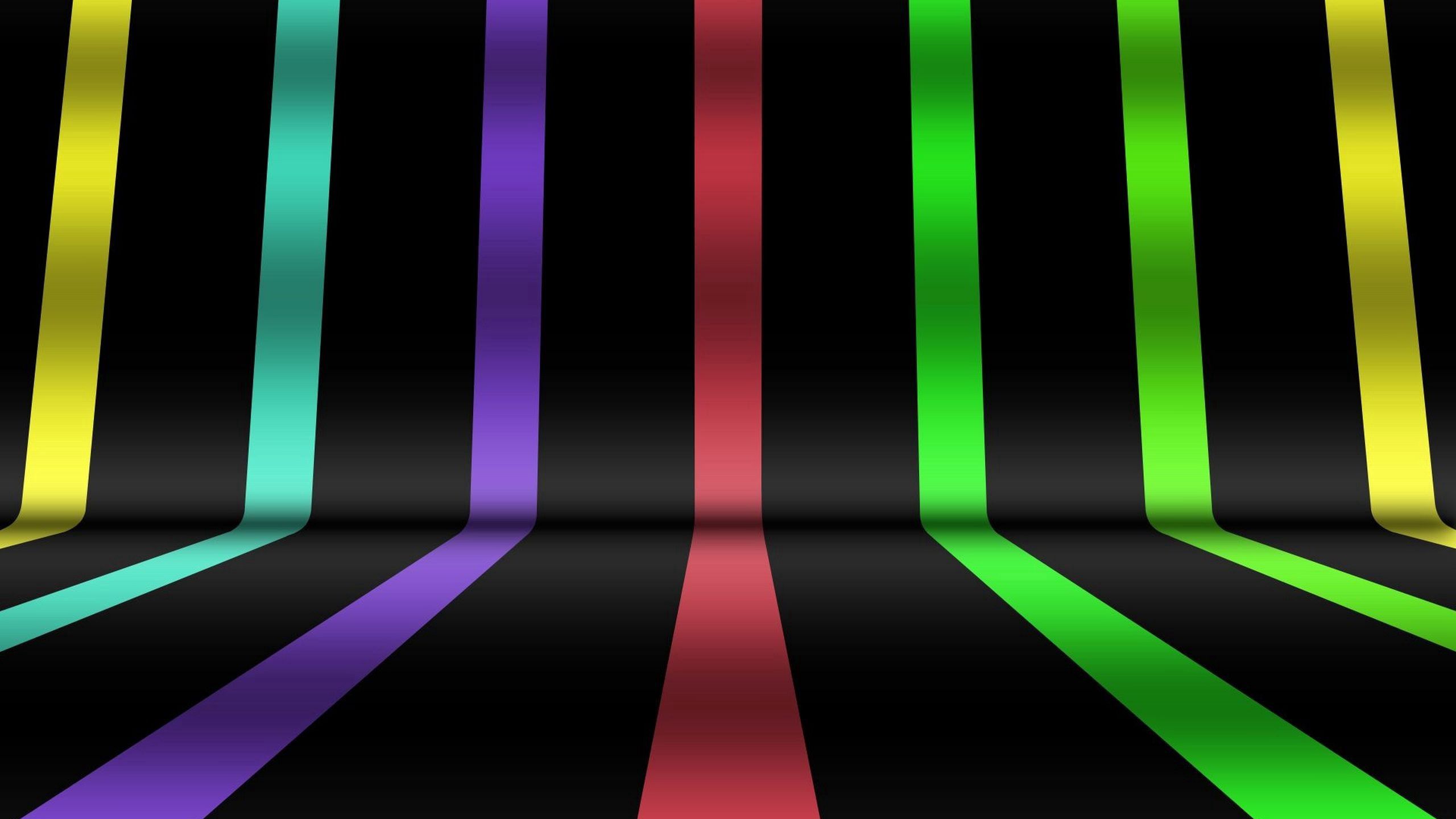 Download Wallpaper 2560x1440 Lines Stripes Multicolored Widescreen 16