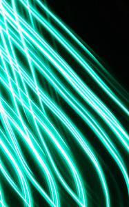 Preview wallpaper lines, stripes, neon, green, glowing