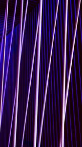 Preview wallpaper lines, stripes, neon, light, purple