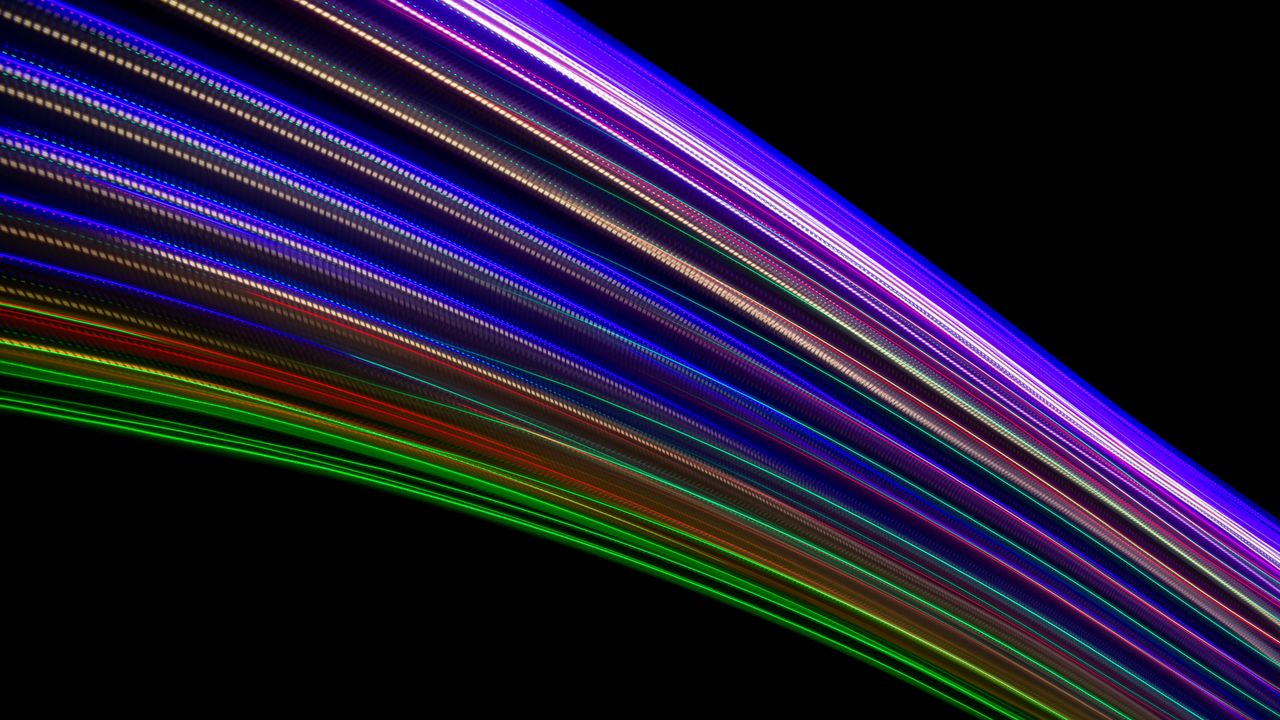 Wallpaper lines, stripes, neon, light, colorful