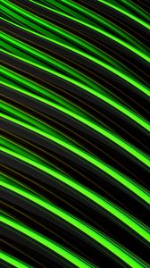 Preview wallpaper lines, stripes, sinuosity, green, black