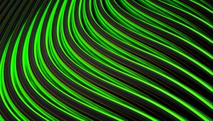 Preview wallpaper lines, stripes, sinuosity, green, black