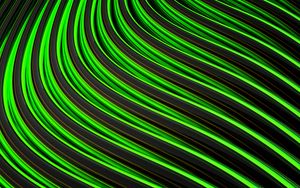Preview wallpaper lines, stripes, sinuosity, green, black