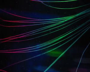 Preview wallpaper lines, threads, glare, dark