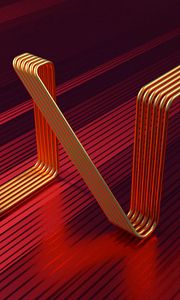 Preview wallpaper lines, tubes, curved, 3d, shape