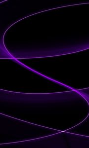 Preview wallpaper lines, waves, abstraction, dark, purple