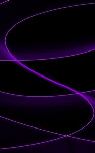 Preview wallpaper lines, waves, abstraction, dark, purple